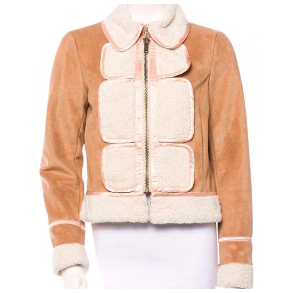 3.1 PHILLIP LIM SOFT FAUX SUEDE COLLAR SHEARLING COAT JACKET 8